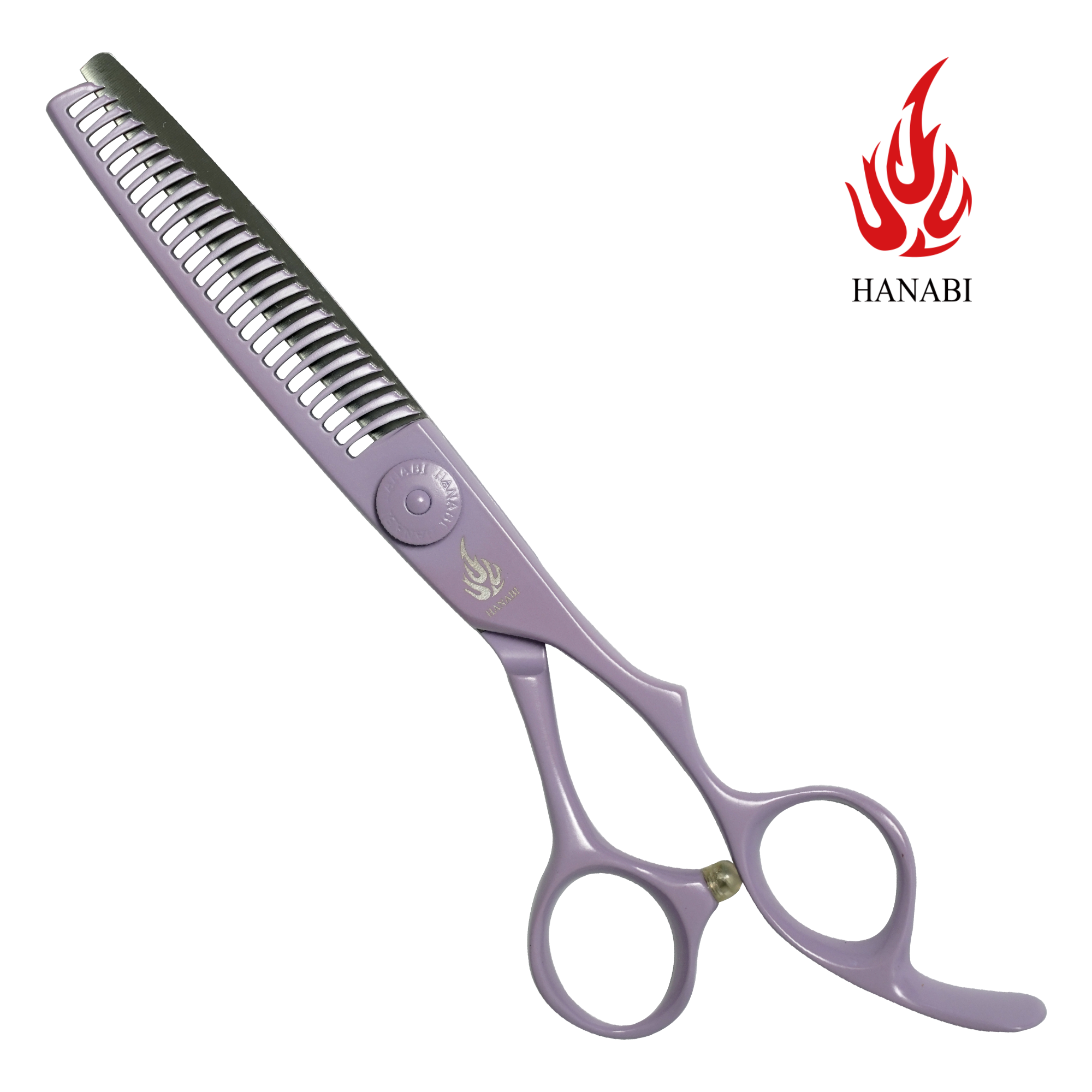 [HANABI K series] 하나비 K62/2625 3홈 26발 틴닝가위 미용가위, 1개, 퍼플 460,000원