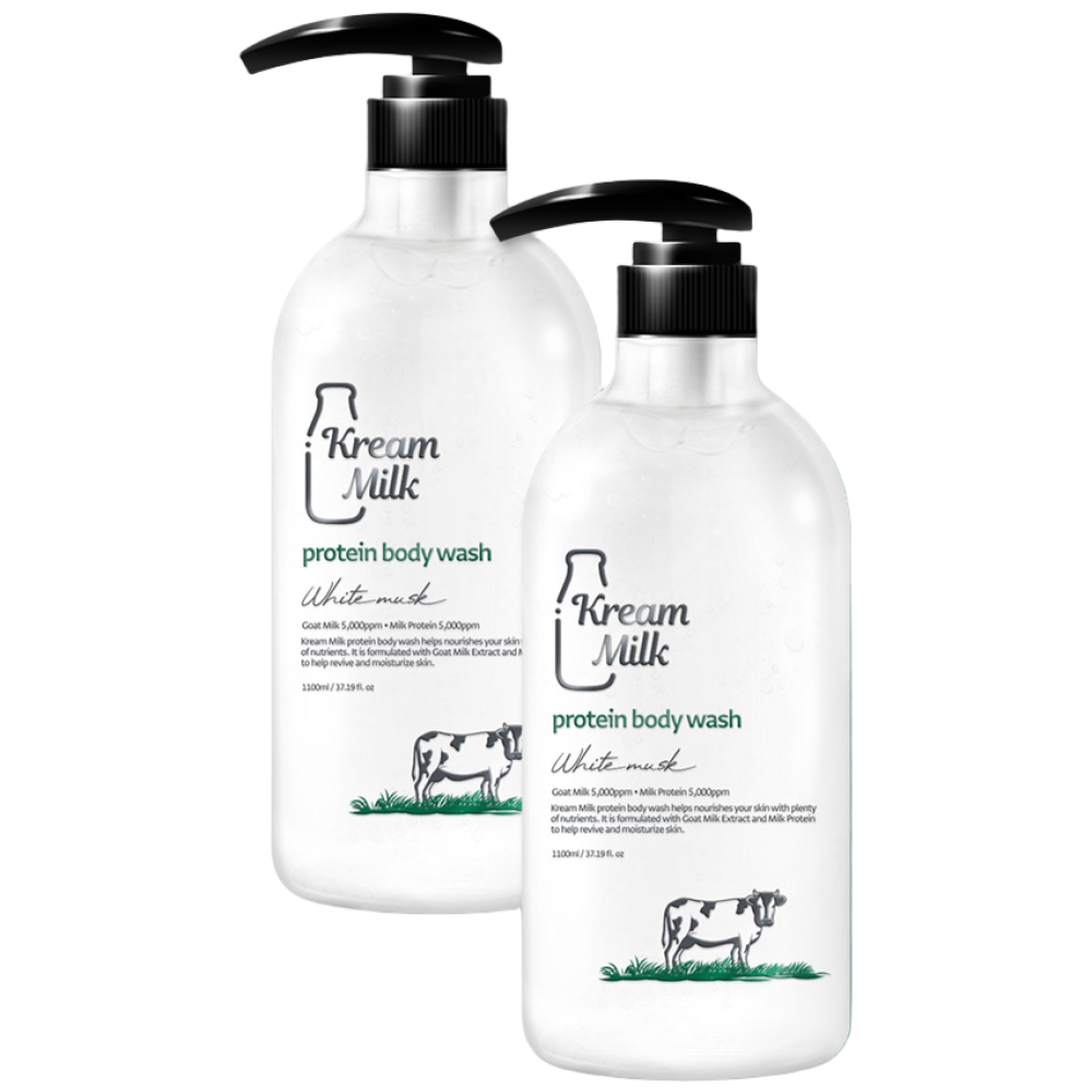크림밀크 단백질 바디워시 화이트머스크향 17,500원