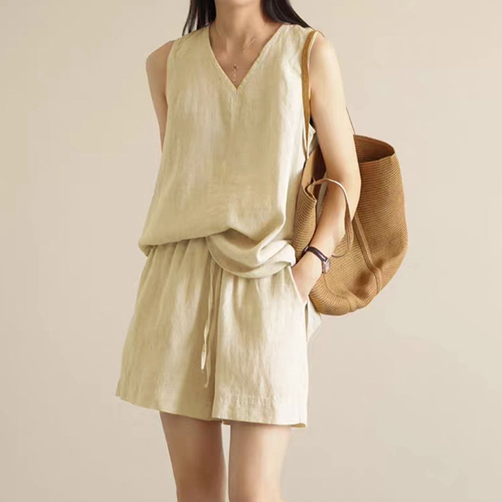 드마엘 여성 루엔 린넨 나시 투피스 상하세트 (3color)+델로나 19,990원