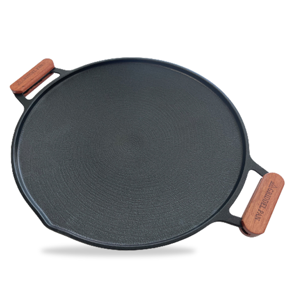 시샘 인덕션 통주물 고기불판 그리들팬 + 우드 손잡이 세트, 40cm, 1세트 42,900원