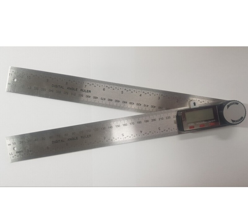 디지털 각도자 30cm - 0-300mm 스테인리스 각도기 - 360도 각도 측정 - Open Lock 다이얼 - 배터리 포함 26,000원