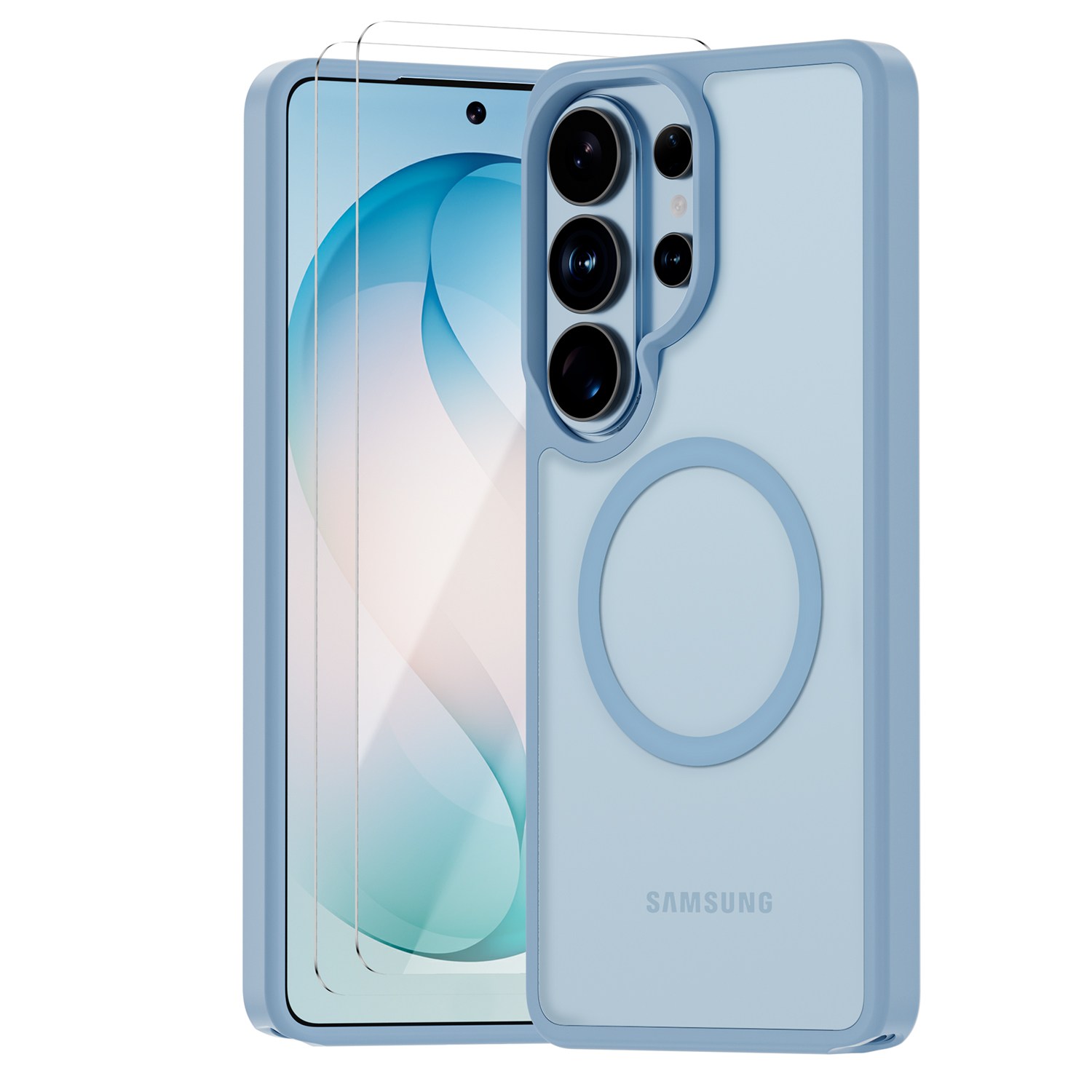 MEIMIOU 지문방지 배자력 변색방지 맥세이프 케이스+ 전면 강화유리 필름 24,000원