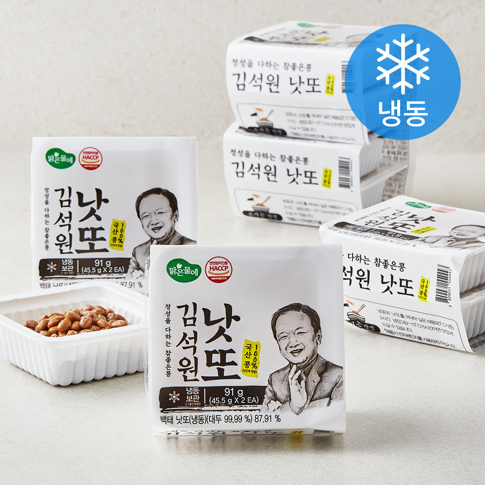 [로켓프레시] 맑은물에 참좋은콩 김석원 낫또 (냉동), 45.5g, 12개입, 1개 15,000원
