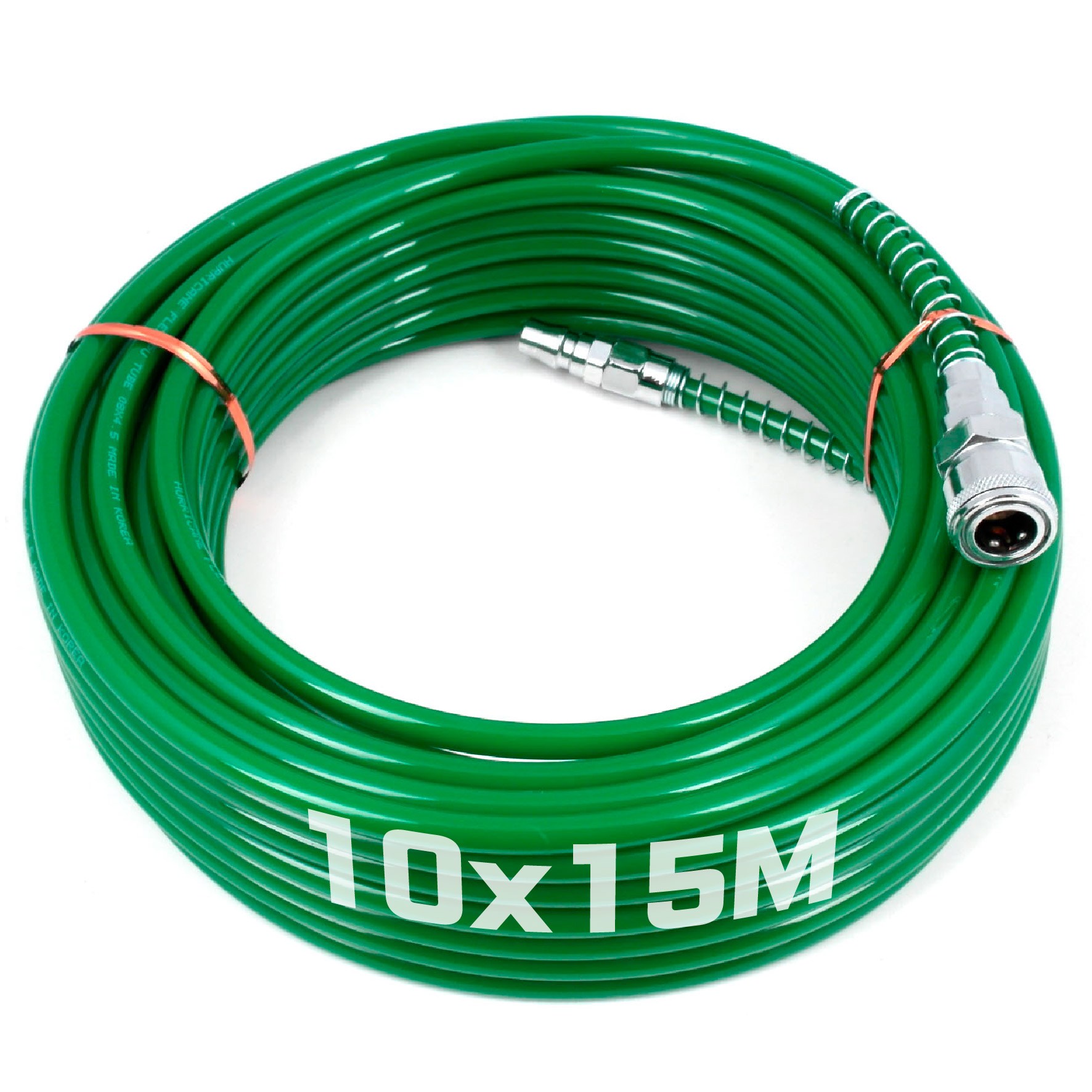 우레탄연질 녹색 10파이X15M 에어호스 에어줄 타카호스 콤프레샤호스 에어호수 타카호스 20,400원