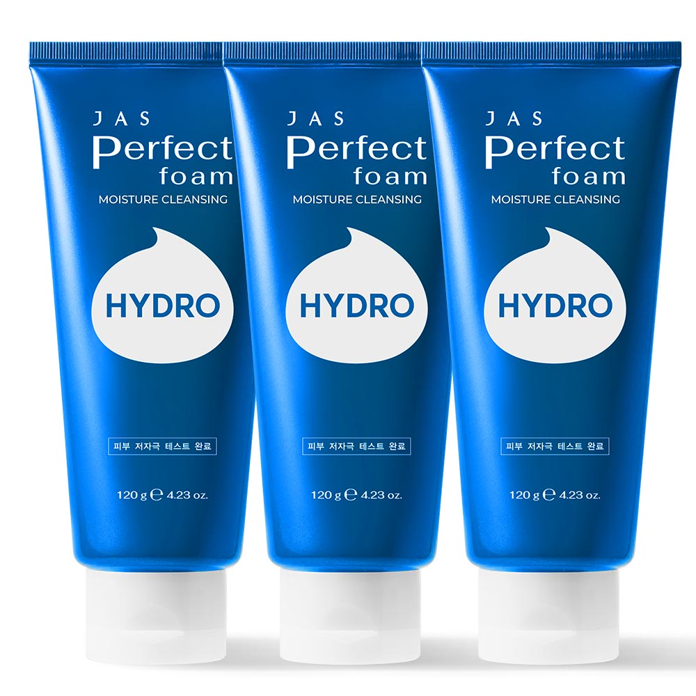 쟈스 퍼펙트 클렌징폼 하이드로, 3개, 120g 9,900원