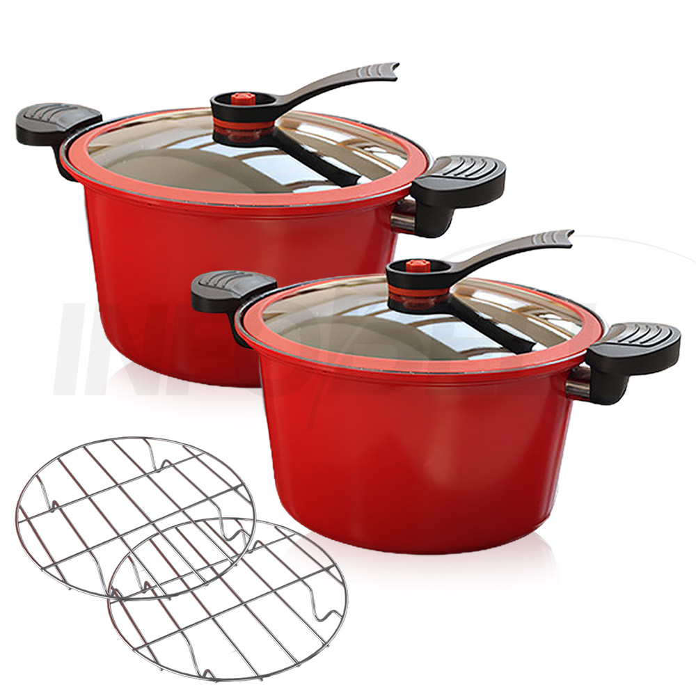 [TV홈쇼핑정품 인포벨]독일 몬타 요술 진공 냄비 인덕션 하이라이트 압력솥 세라믹 밀폐 찜 압력 찜솥 74,800원