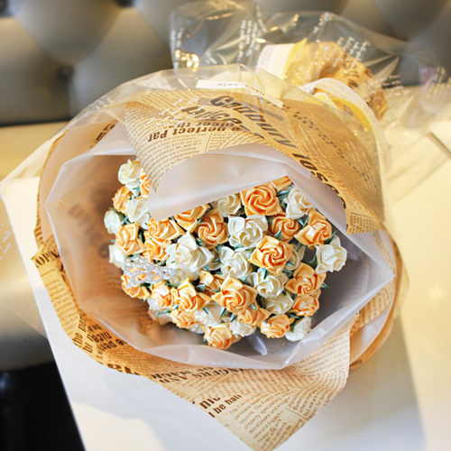 올데이 너를사랑한시간 종이장미 꽃다발100(재료패키지), 1set 99,400원