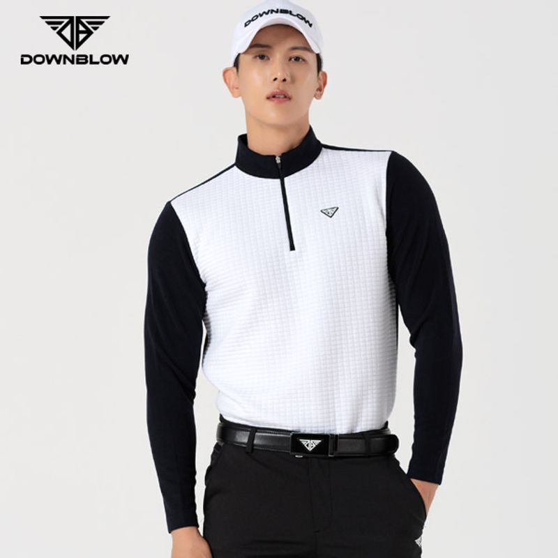 다운블로우_DBFWLW-6301M_FW남자골프웨어반집업티셔츠 49,800원