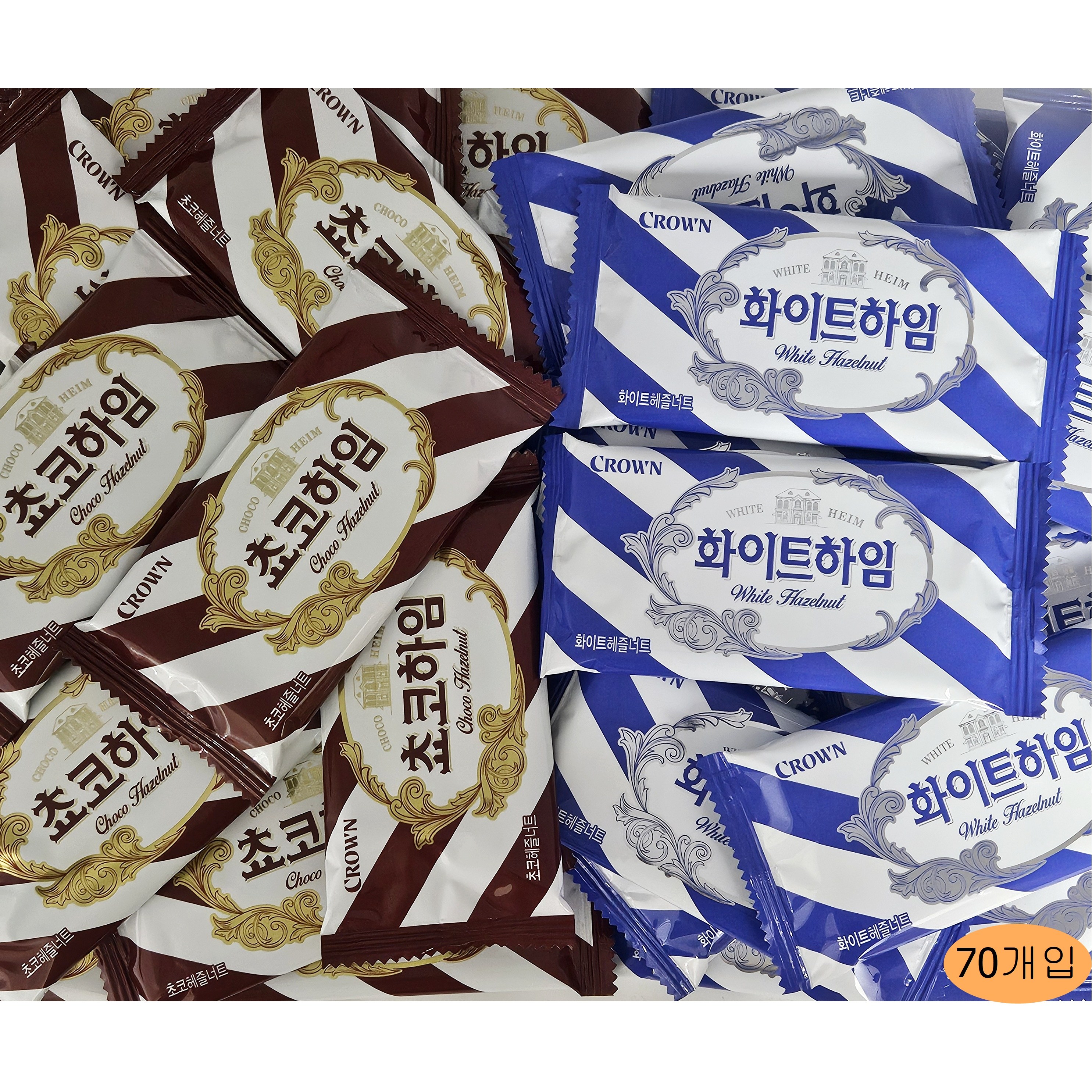 마담K 초코하임 화이트하임 대용량 개별포장 70개 24,600원