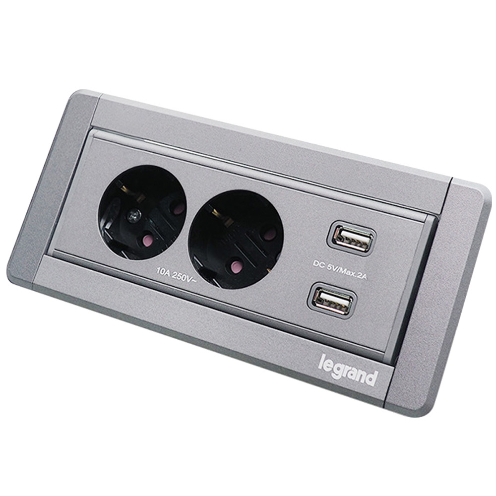 [본사정품] 르그랑 빌트인 소프트알루) 콘센트 2구+USB, 1개 94,500원