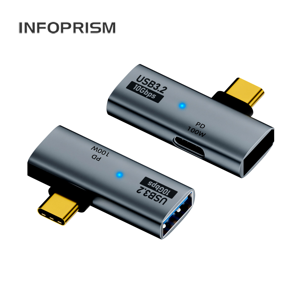INFOPRISM / USB 3.2 C타입 A타입 90도 각도 변환 젠더 (OTG/PD 겸용) 11,520원