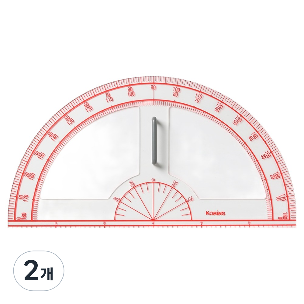코링 템플레이트 교수용 분도기 KF-2-701, 혼합색상, 2개 34,420원