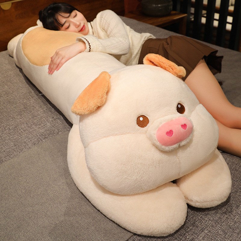 도림 귀여운 돼지 삼형제 인형 안고자는 바디필로우, 베이지 39,900원