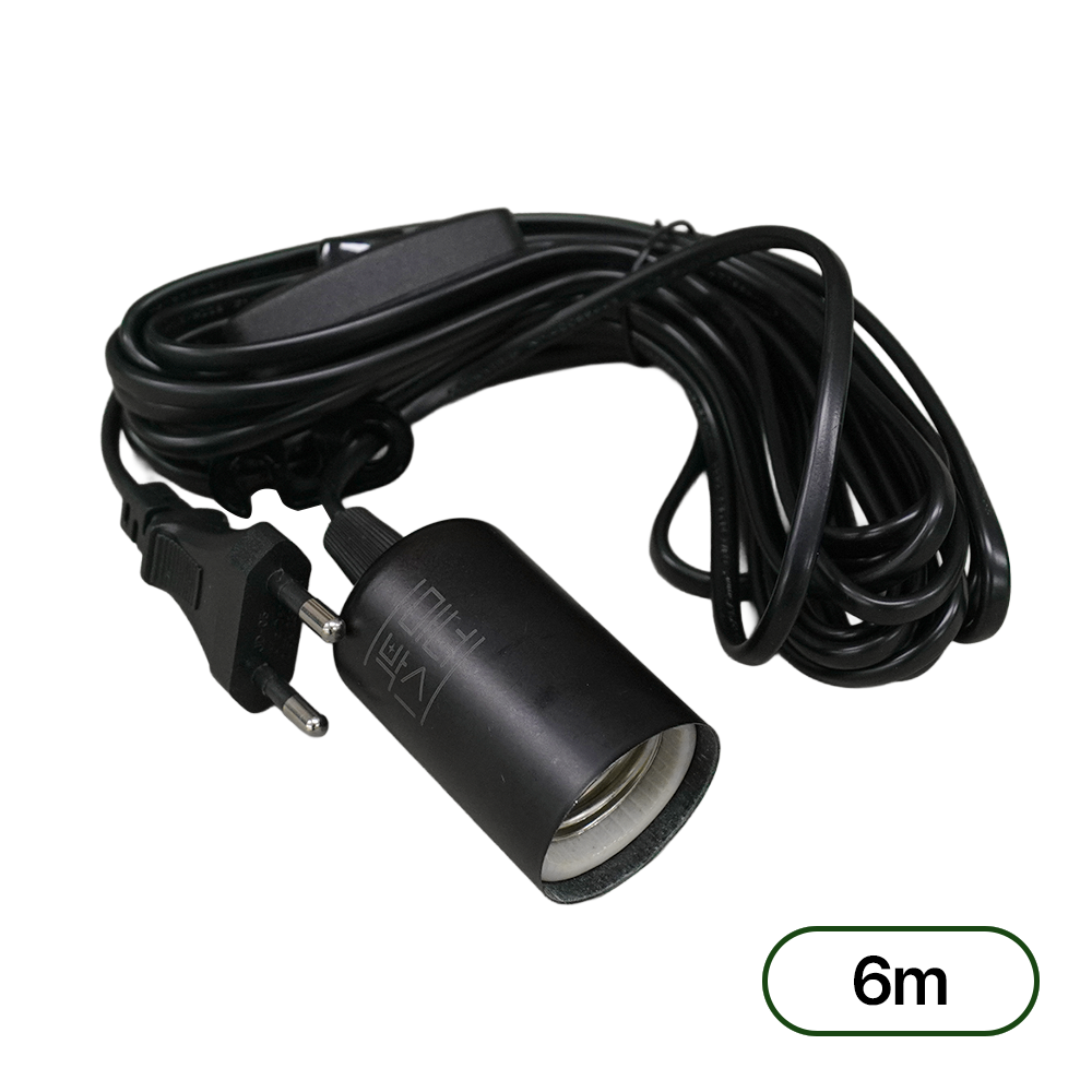 마녀박스 식물등 소켓 E26 도자기 조명 전구소켓 전등 행잉소켓 LED, 1개, 블랙 21,900원