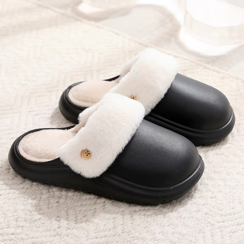 앨오앤지 겨울 방한 방수 커플 탈부착 털 슬리퍼 6,900원