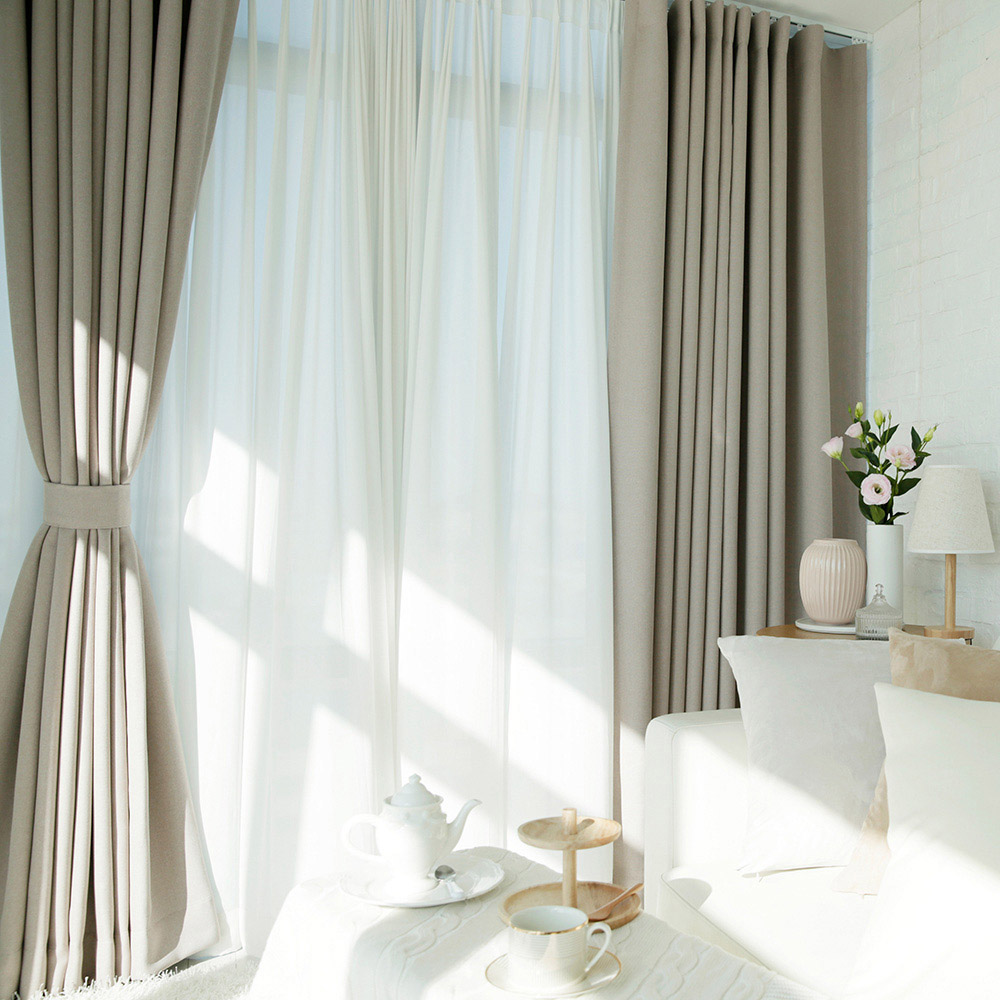 윈도우드레스 소프트 핑크베이지 암막커튼 65,000원