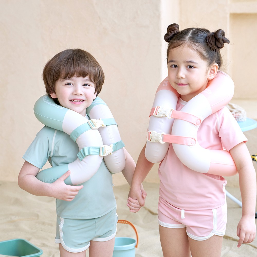 디웨이브 어린이 아동용 부력 구명 조끼 유아 물놀이 수영장 넥튜브 25kg, 민트, 1개 16,800원