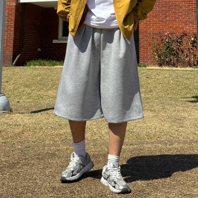 남자 핀턱 버뮤다 코튼 와이드 반바지 하프 트레이닝 팬츠 19,800원