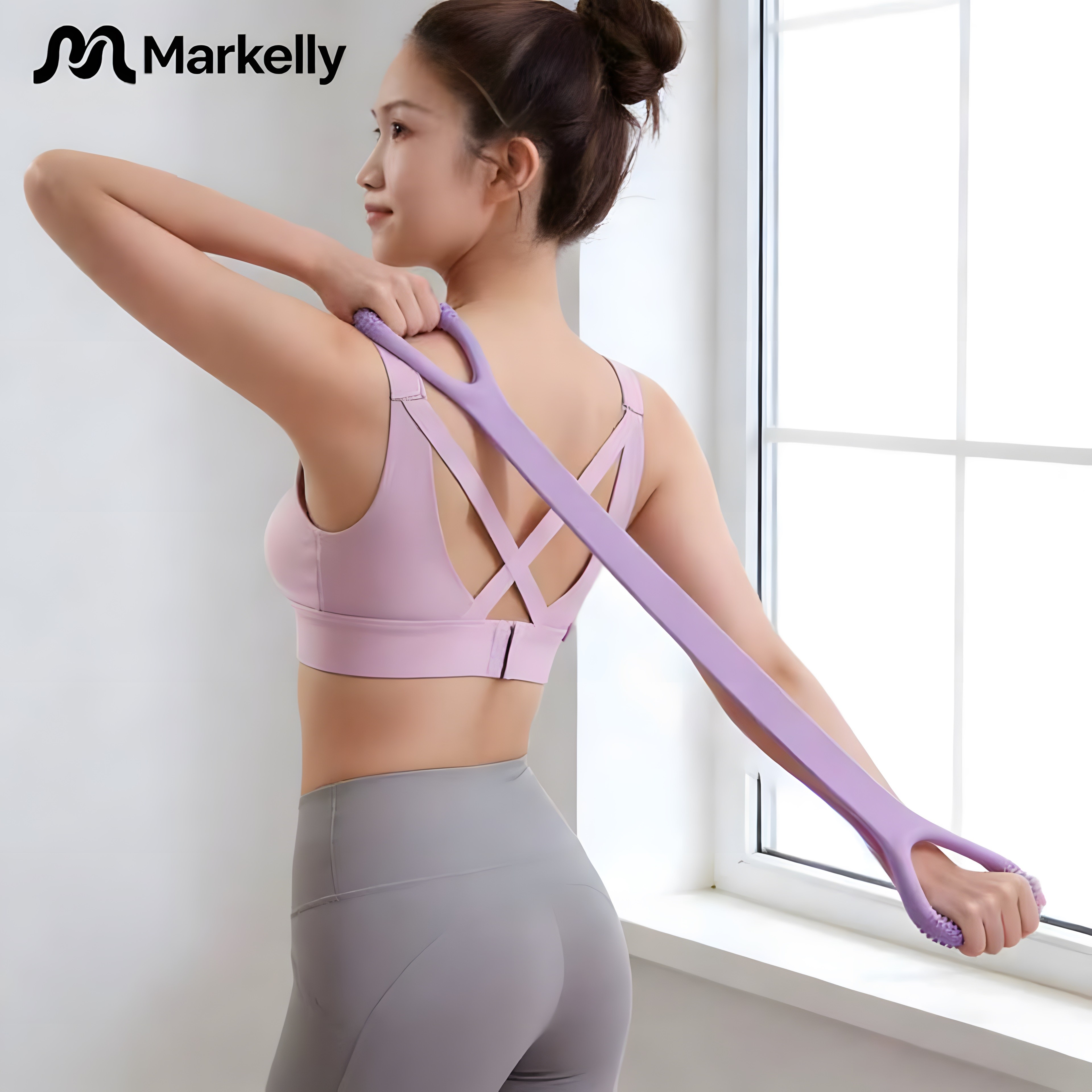 8자형 튜빙밴드 전신 스트레칭 요가 필라테스 홈트 근력 탄력밴드, 2개, 퍼플 5,680원