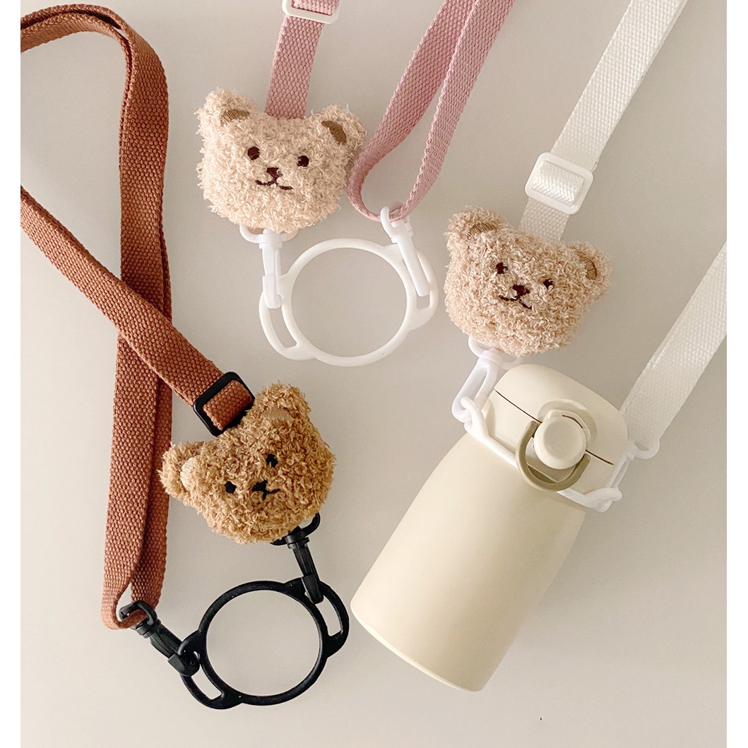 KC인증 토투에 곰돌이 물병스트랩 키즈 유아 초등학생 어깨끈 가방 물통 홀더 걸이 9,500원