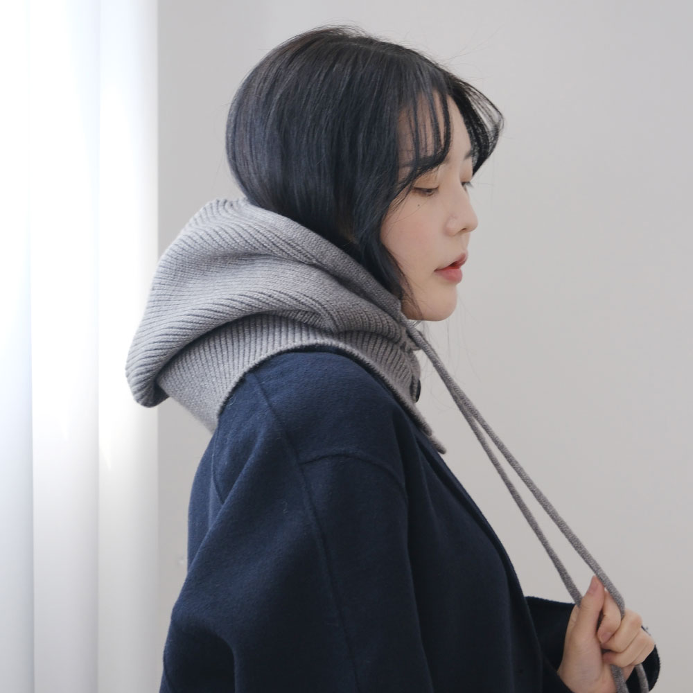 [얼굴순삭] 셀링뉴 두꺼운 니트 방한 바라클라바 겨울 일체형 후드 넥워머 모자 남녀공용 15,900원