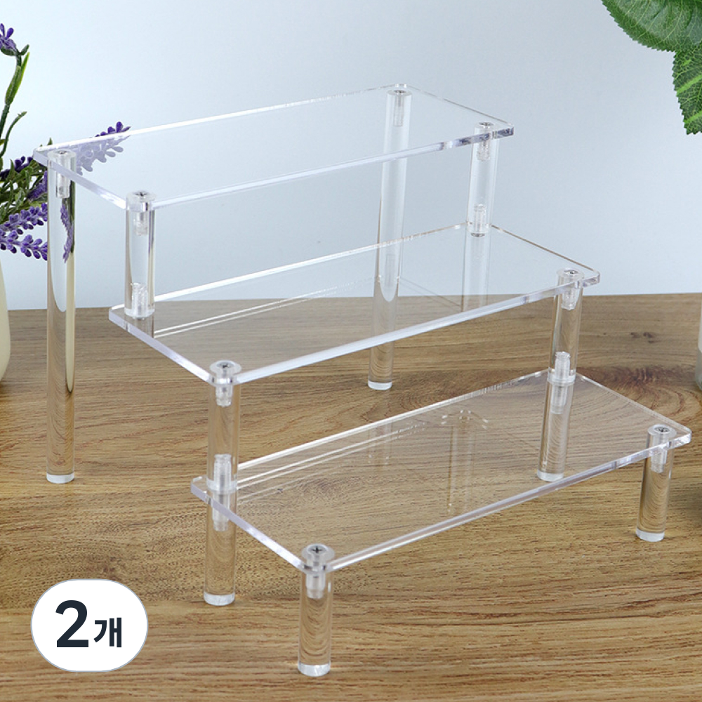 라두나 아크릴 계단식 진열대 3단 25,300원