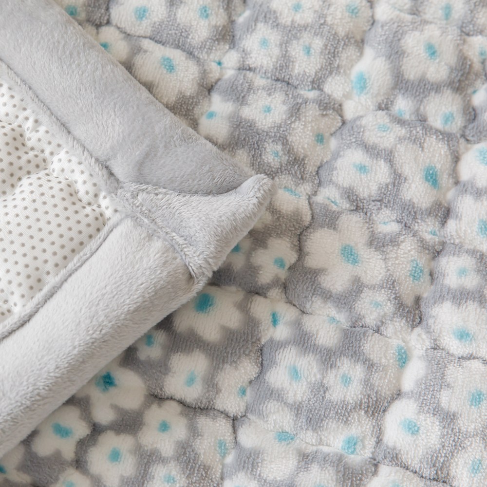 국내산 잔꽃 밍크 5mm 겨울 극세사 침대패드 겸 카페트, 그레이 26,900원