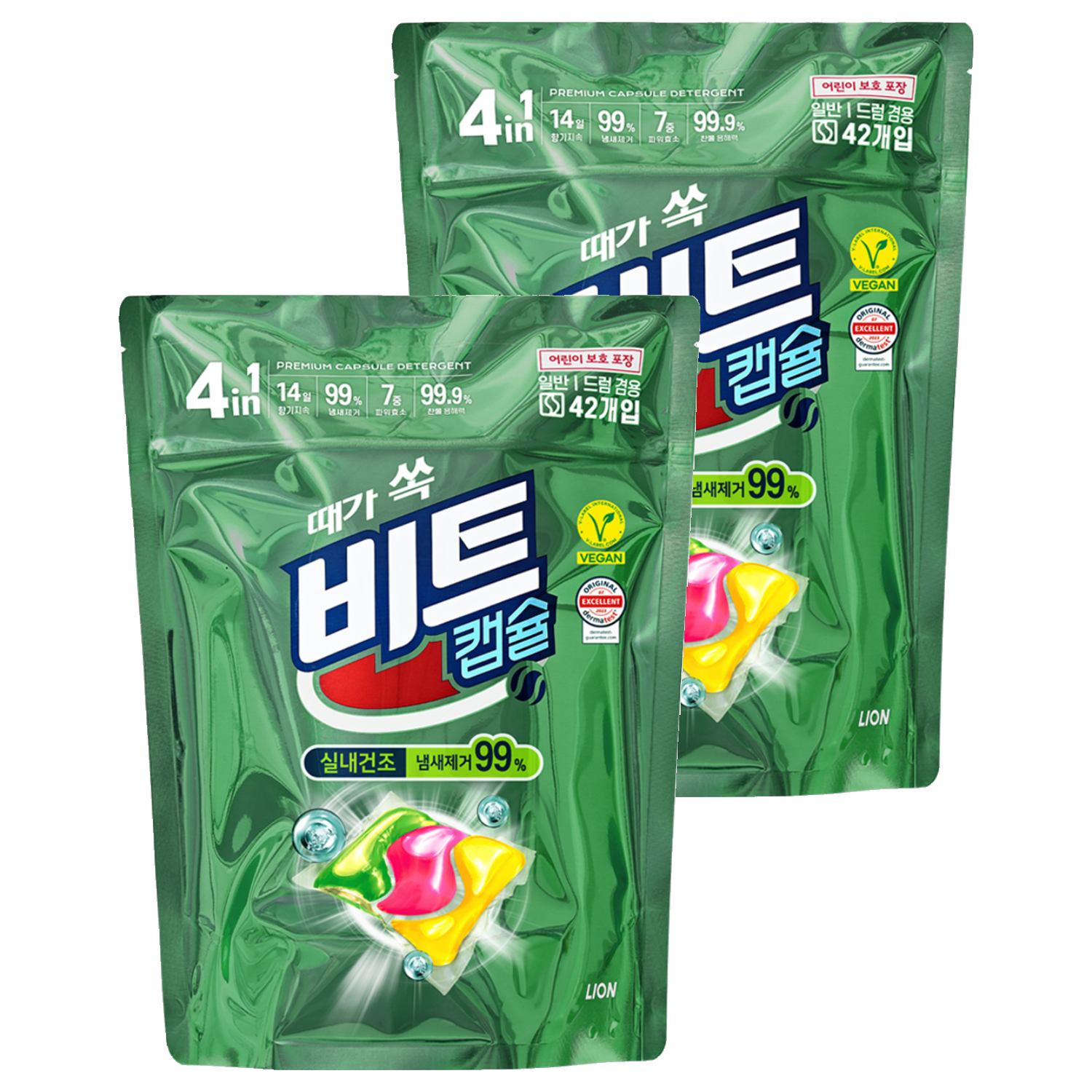 [비건라이프] 비트 실내건조 캡슐세제 그린플로럴향 31,510원