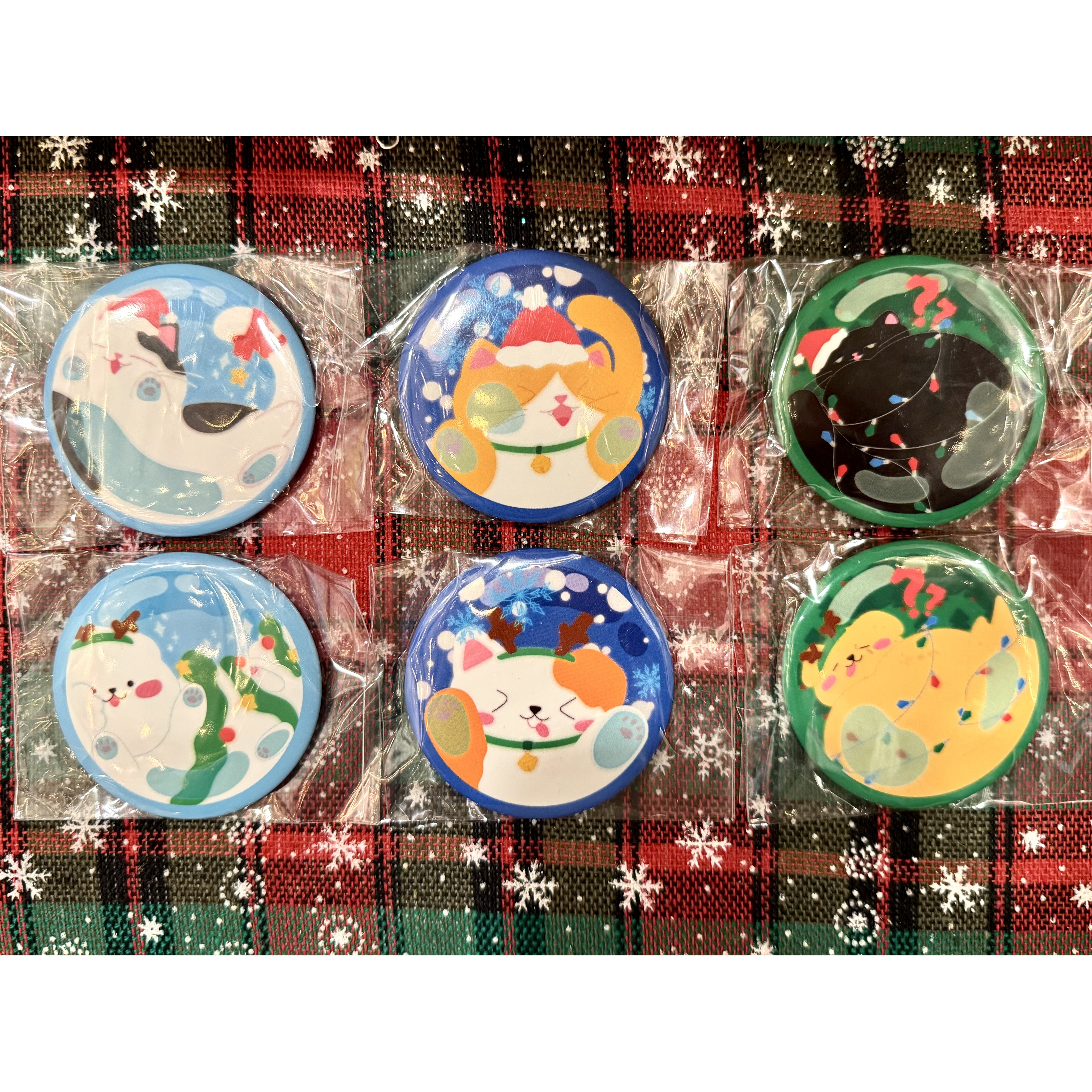 크리스마스 동물 친구들 냉장고 자석 오프너 병따개 6종 강아지 고양이 산타 루돌프 2,500원