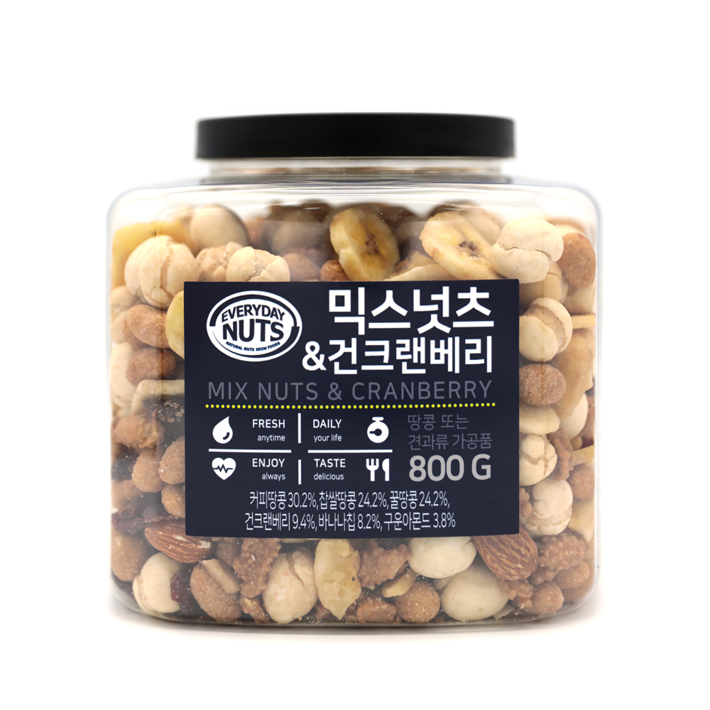 에브리데이넛츠 믹스넛츠앤크랜베리 800g 6,690원