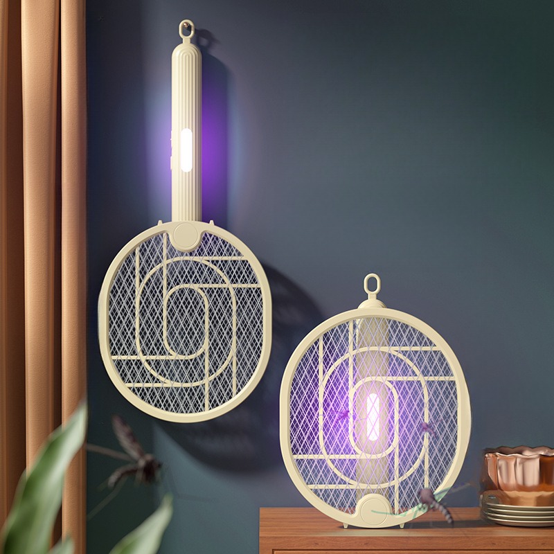 PETITBATH접이식 모기채 가정용 3in1 충전식 휴대용 보라색 모기 유인 휴대용 벽걸이 모기퇴치기 13,000원