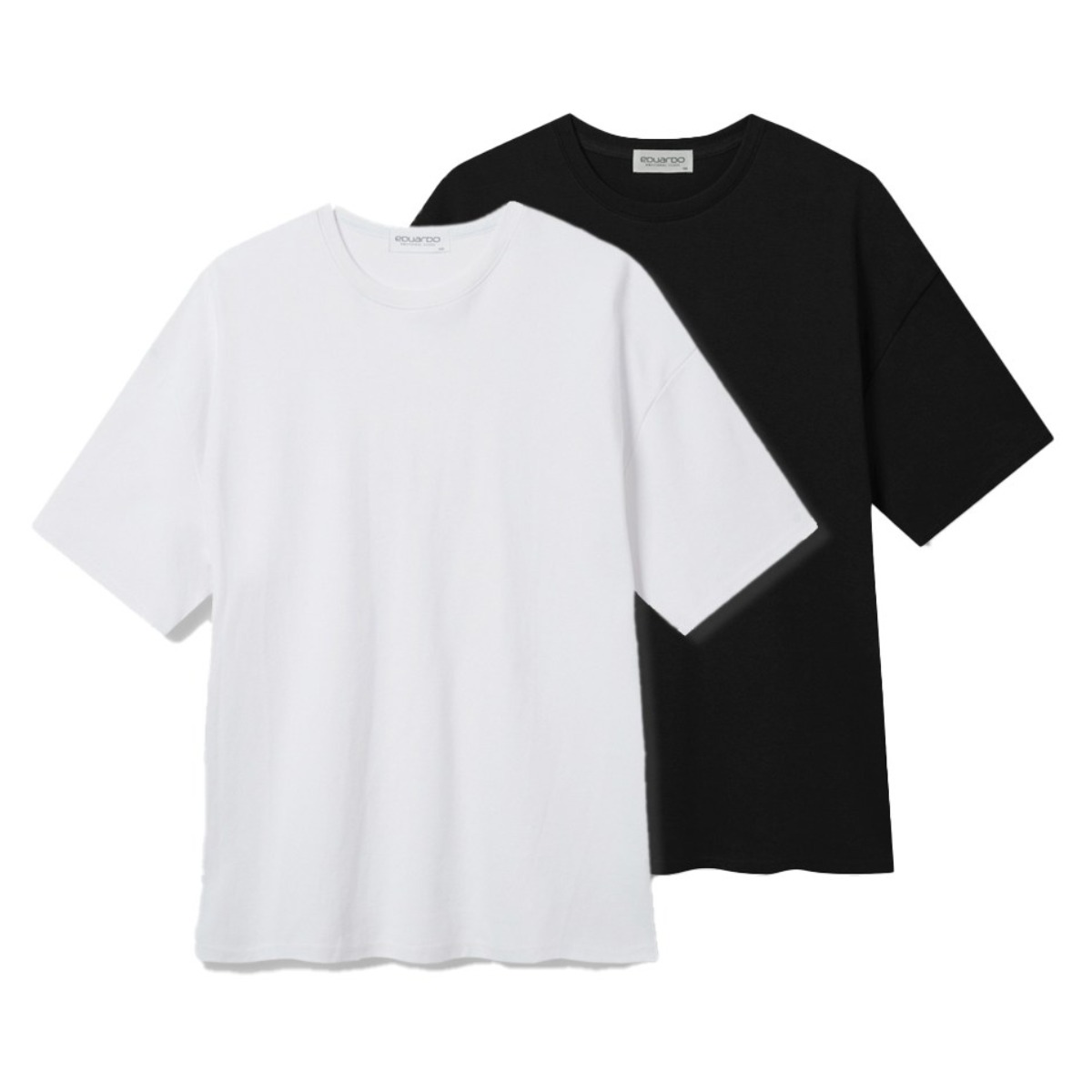 [Men][에두아르도][2팩 세트]애니원 오버핏 반팔 티셔츠 이지세트 44,800원