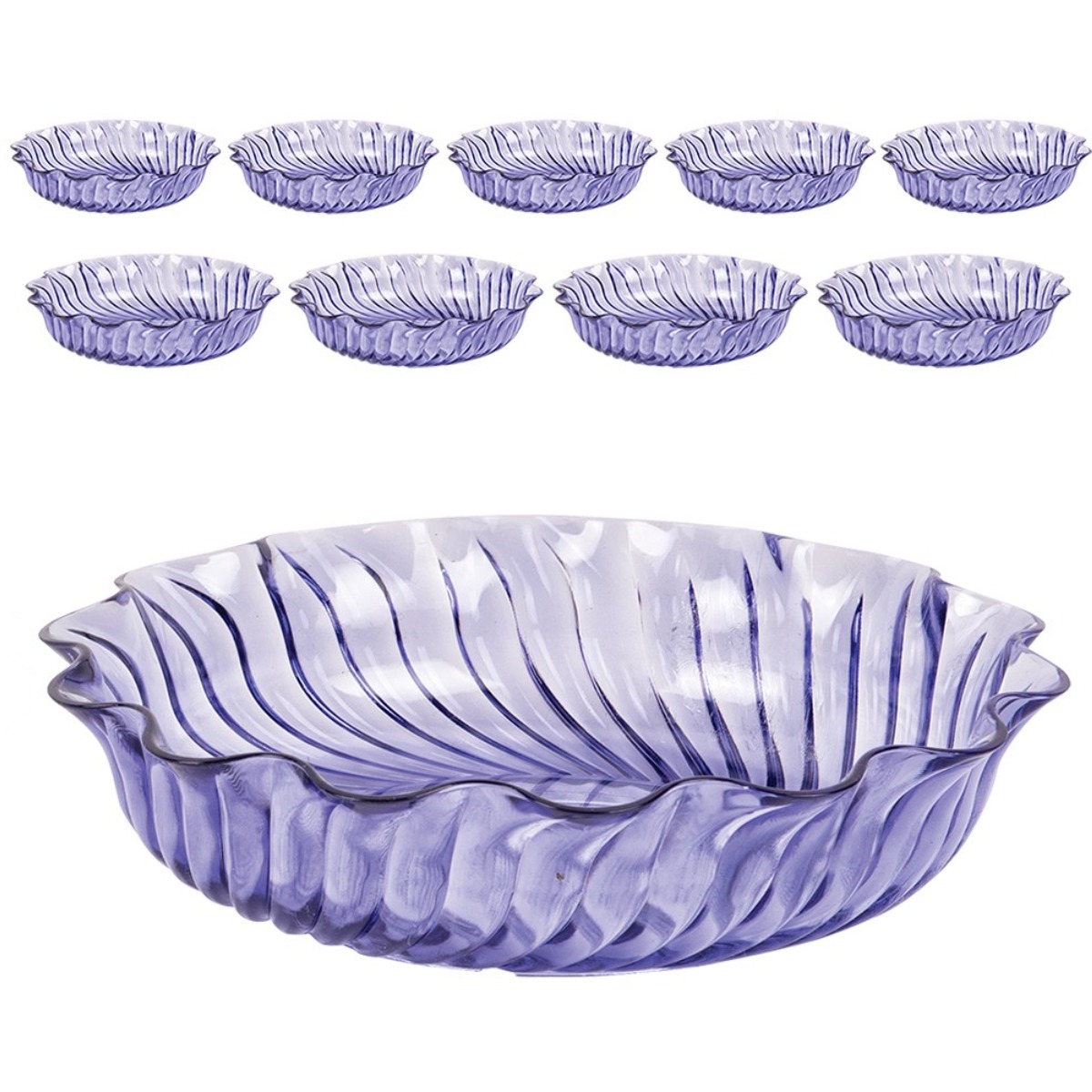 국산 업소용 튼튼한 플라스틱 PC 빙수볼, 황도볼-청색, 10개 60,000원