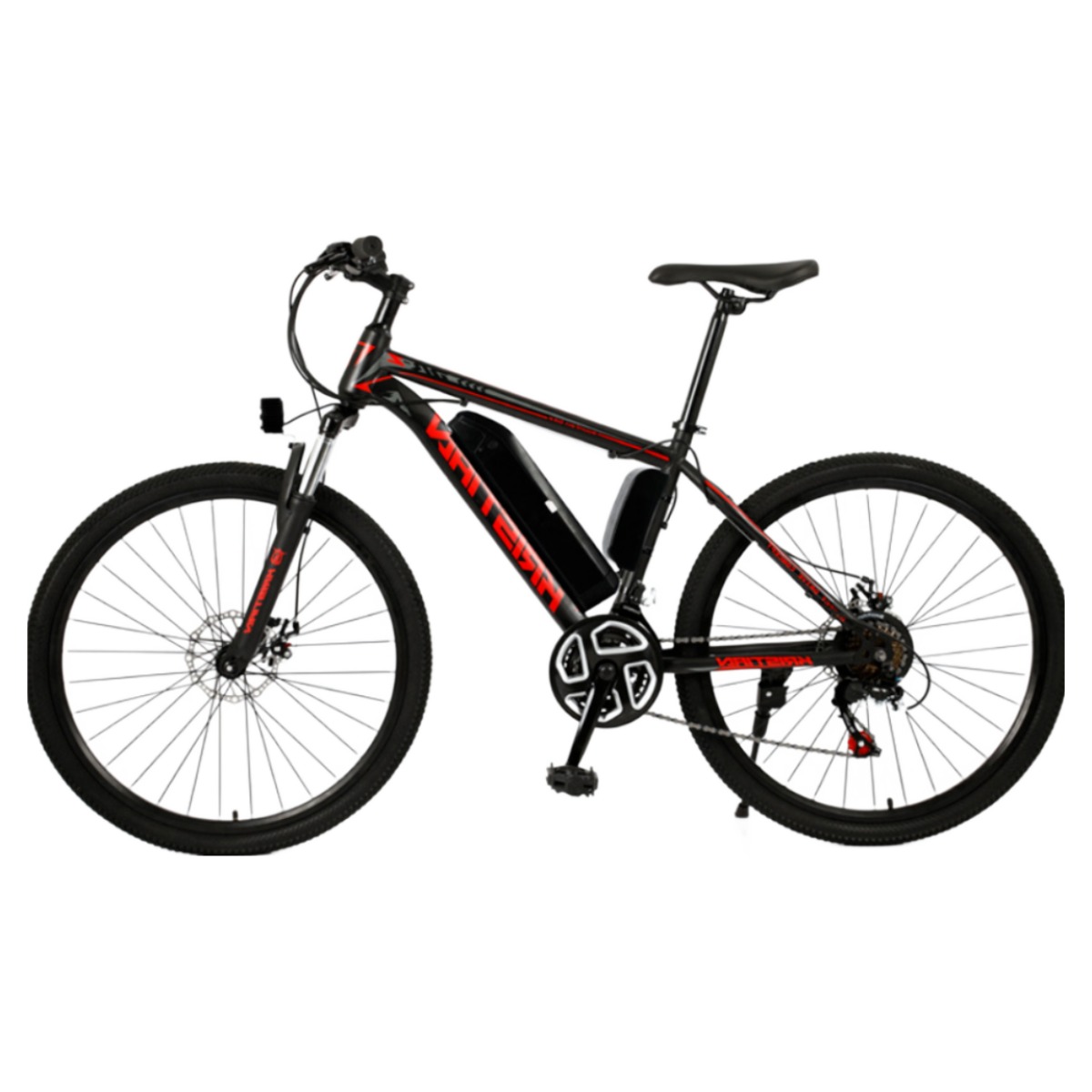 미래모아 MTB 26인치 전기 자전거 27단 기어 산악용 등하교 전기스쿠터 전동스쿠터 전동오토바이, 레드 포크휠 623,900원