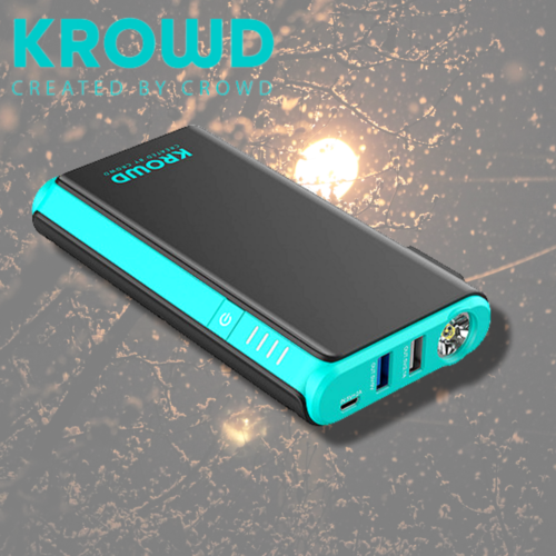 크라우드 JS-12B 점프스타트 파워뱅크 비상등 타이어 낚시터 캠핑장 배터리 LED라이트, 1개 99,750원