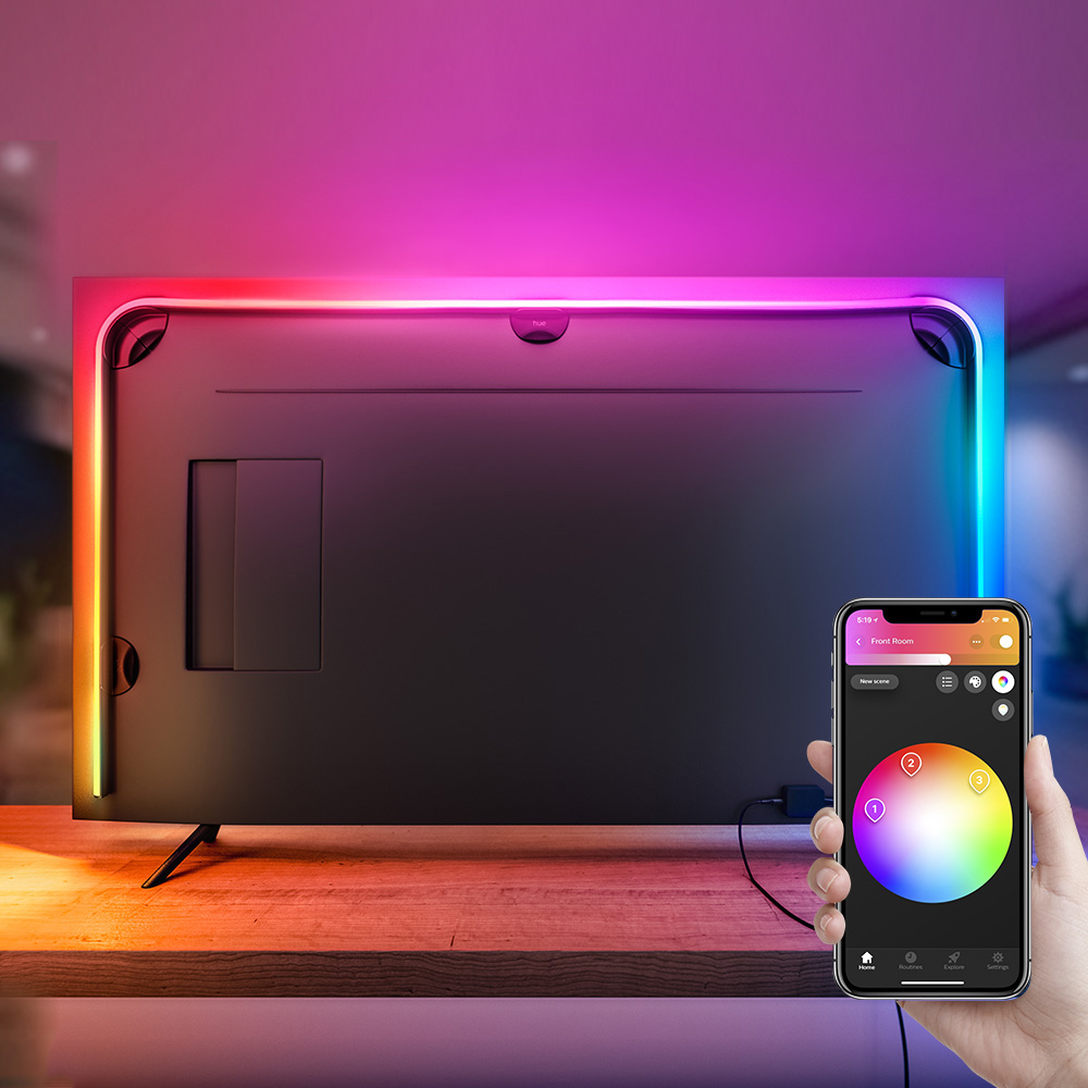 [ PHILIPS 코리아 공식판매점 ] 필립스 휴 플레이 그라디언트 라이트스트립 65인치 TV용 + 브릿지 세트 396,000원