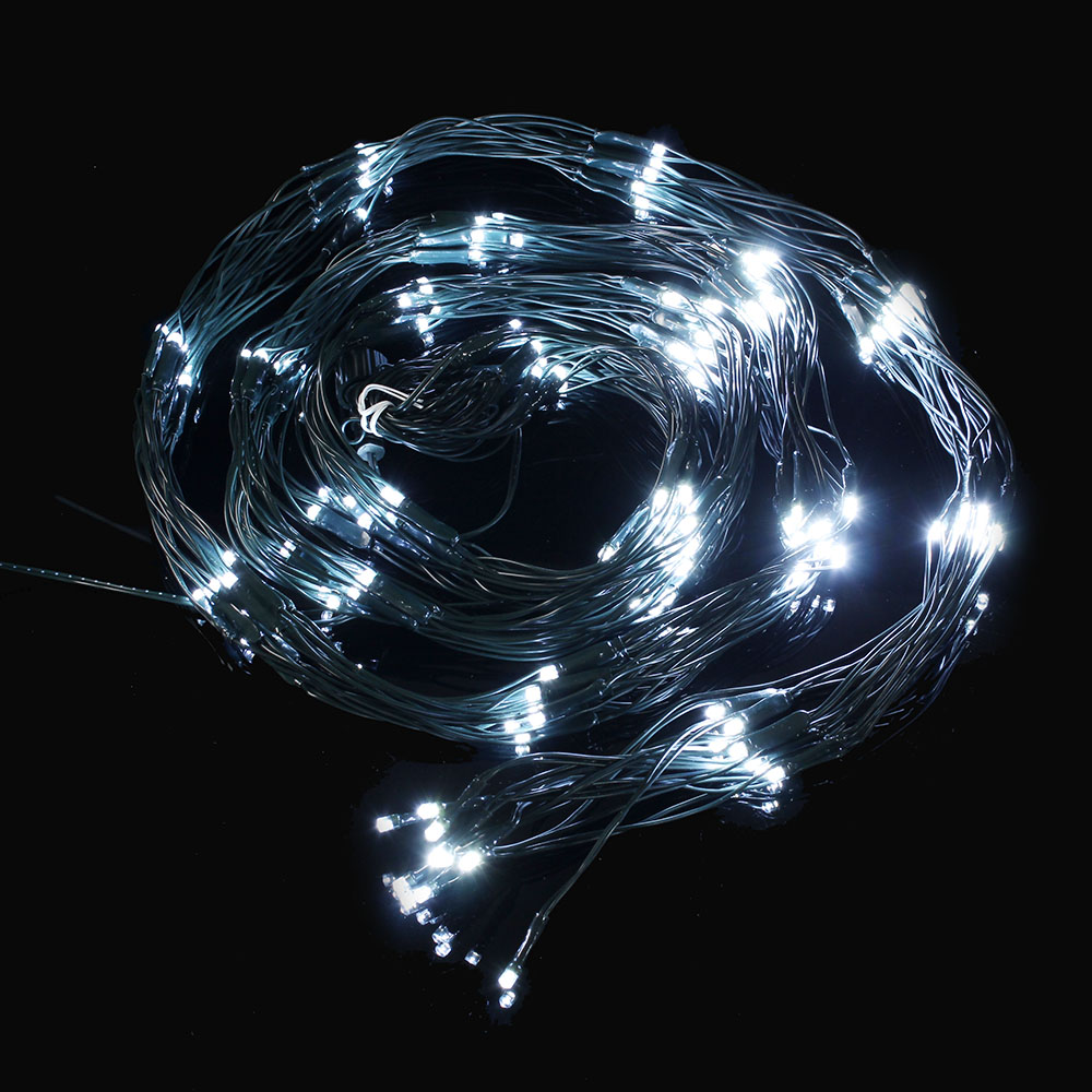 도매토피아 녹색선 연결 가능 LED  그물 네트 지니 전구 200구 1 x 2 m + 전원잭 세트 27,270원