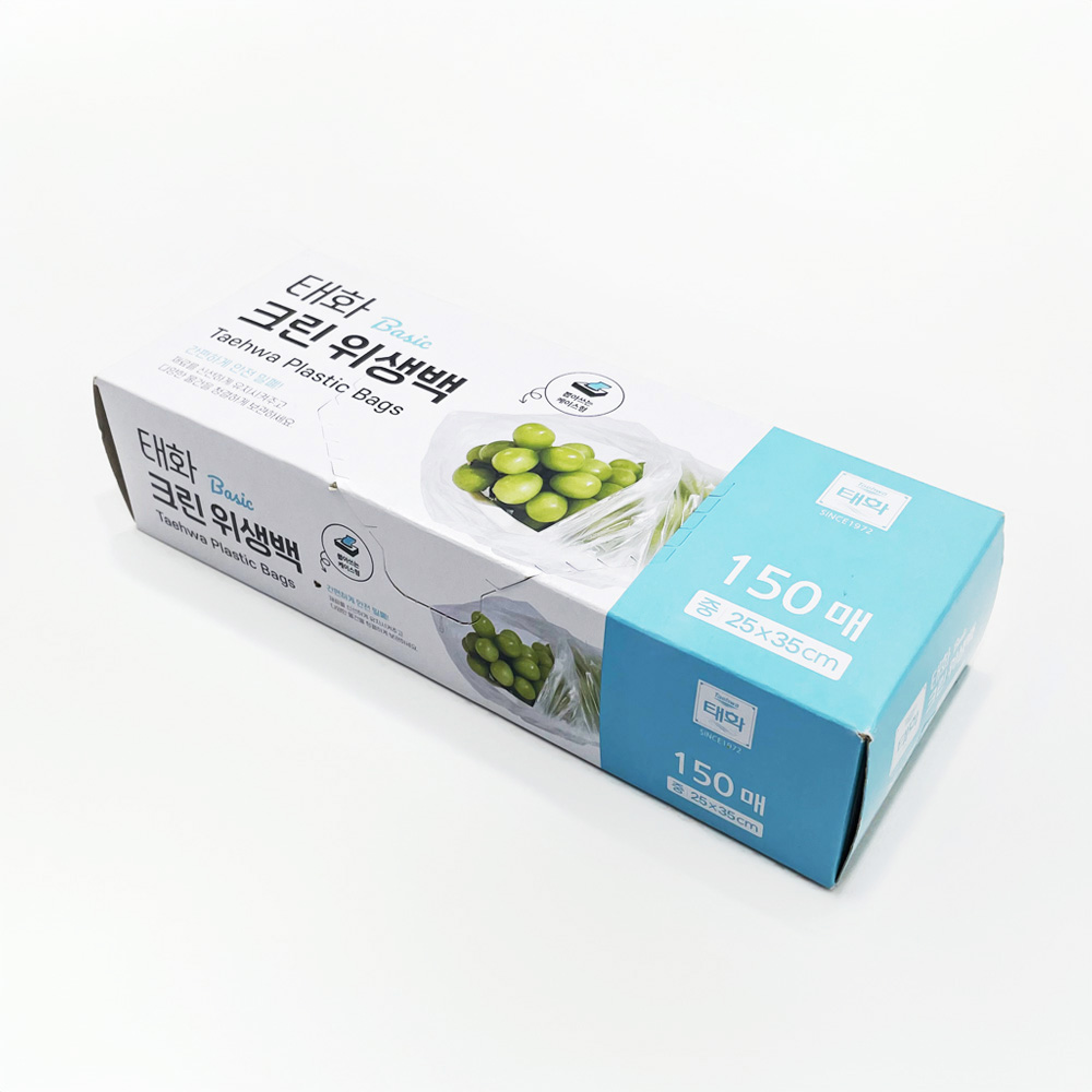 태화 베이직 크린 위생백 150매 / 25x35cm 주방 보관 식당 비닐봉지, 2개 8,500원