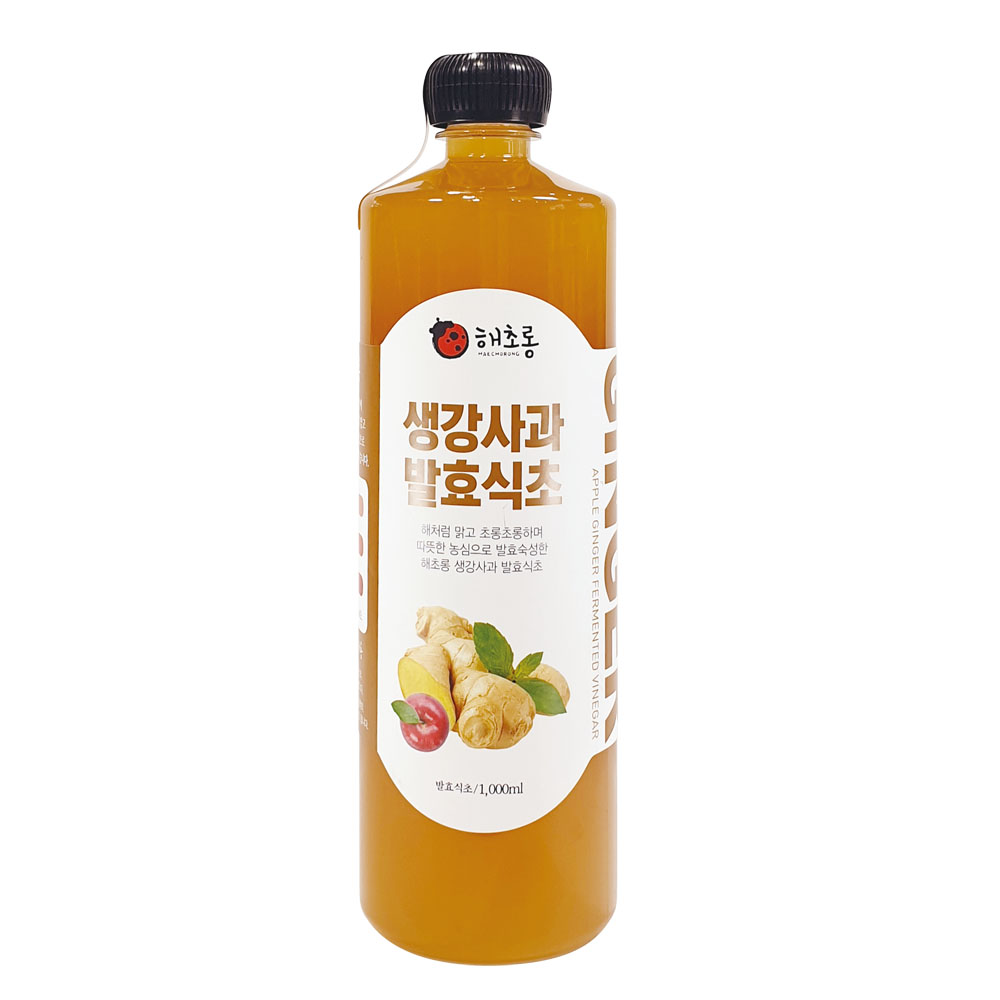 해초롱 생강사과발효식초 초모함유, 1개, 1L 18,600원