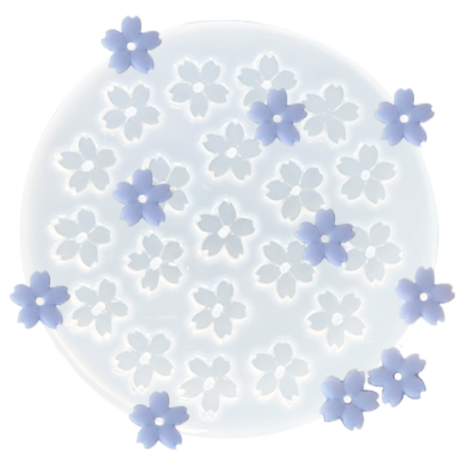 [드그라쎄] 실리콘몰드 - 미니 벚꽃 꽃잎 데코 몰드 [20구] 3,900원