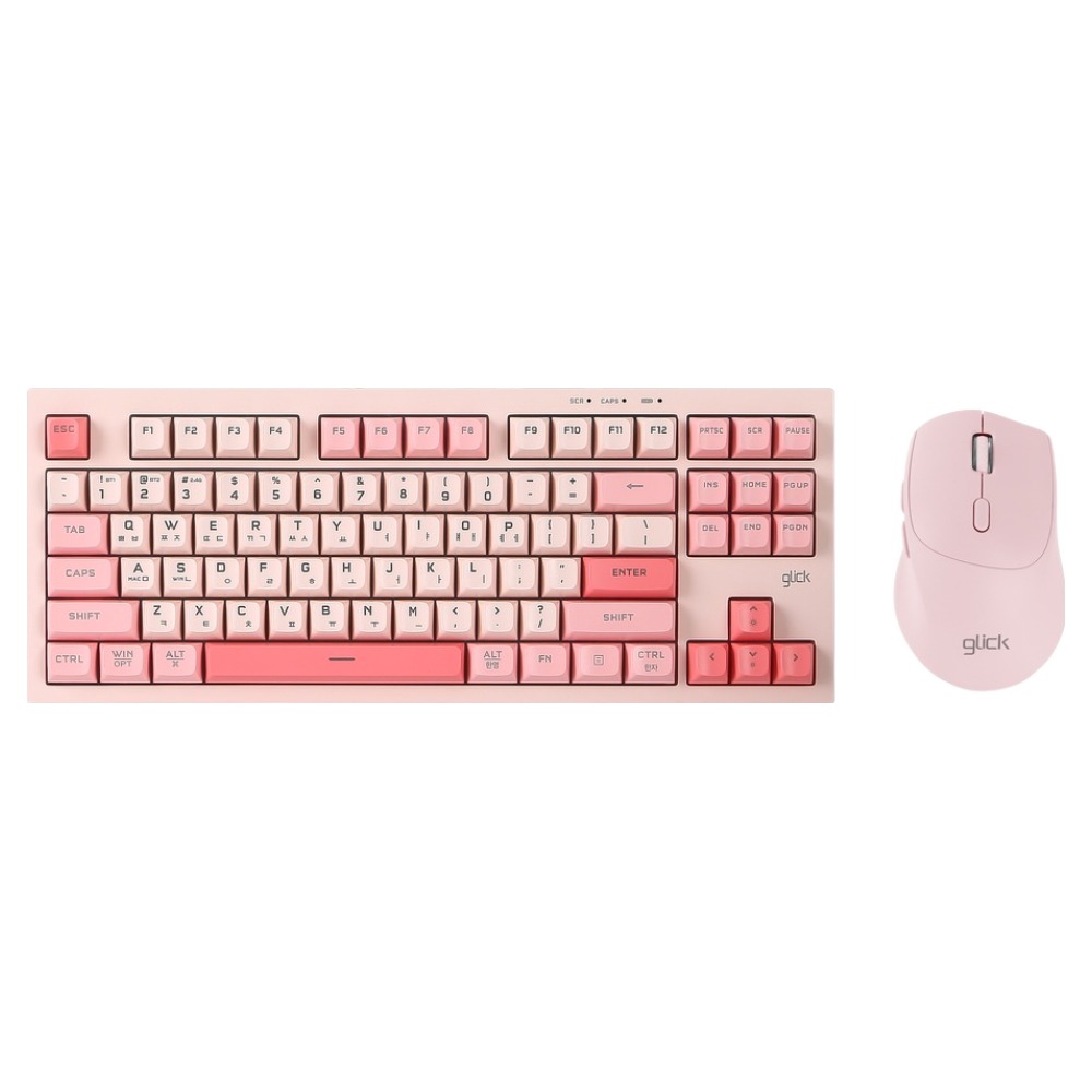 지클릭커 오피스프로 WMK50 사일런스 M 무소음 무선 블루투스 87 키보드 마우스 세트, 현재가 34,800원