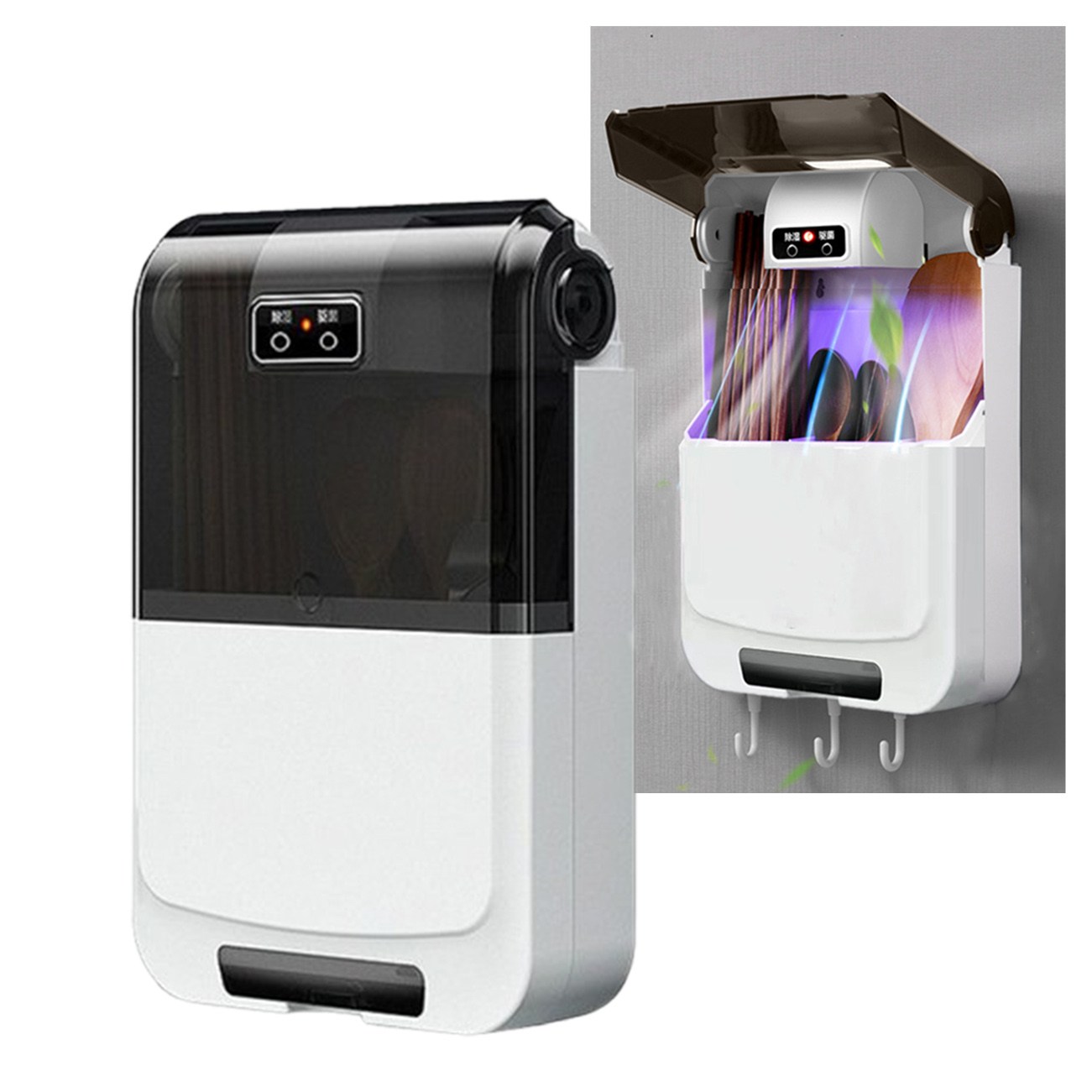 멀티 수저통 벽걸이 UV수저 건조기 USB 충전 무타공 설치 식세기수저통 12,850원