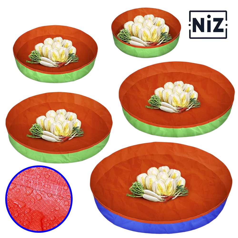 니즈홈 이물질이 안끼는 원형 김장매트 김치 담그기 절임 돗자리 트레이 비닐 보조 패드 방수 13,100원