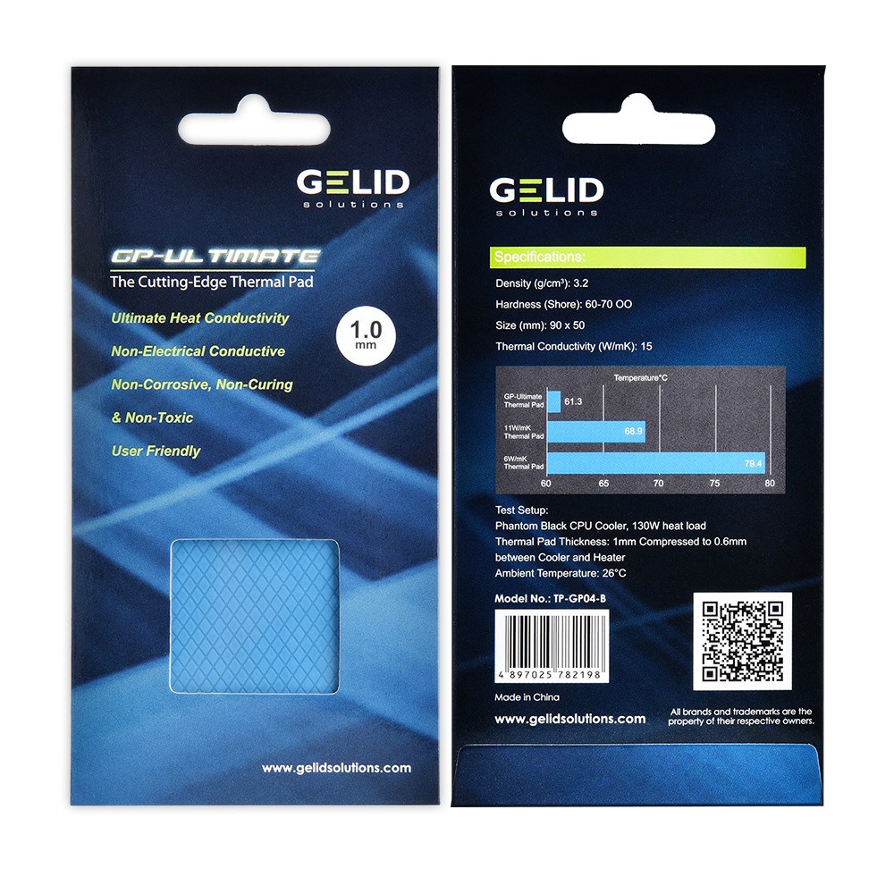 Gelid GP-Ultimate/서멀패드/열전도율 15Wmk/방열패드 16,800원