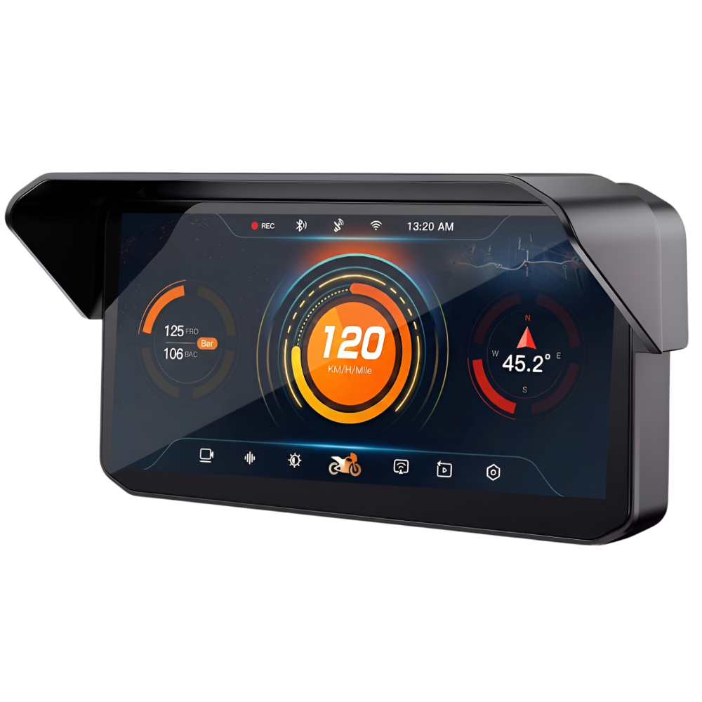 비전로직 오토바이 블랙박스 네비게이션 카플레이 안드로이드 바이크 6.25인치 블루투스, 블랙, M9PE + 128GB 335,000원