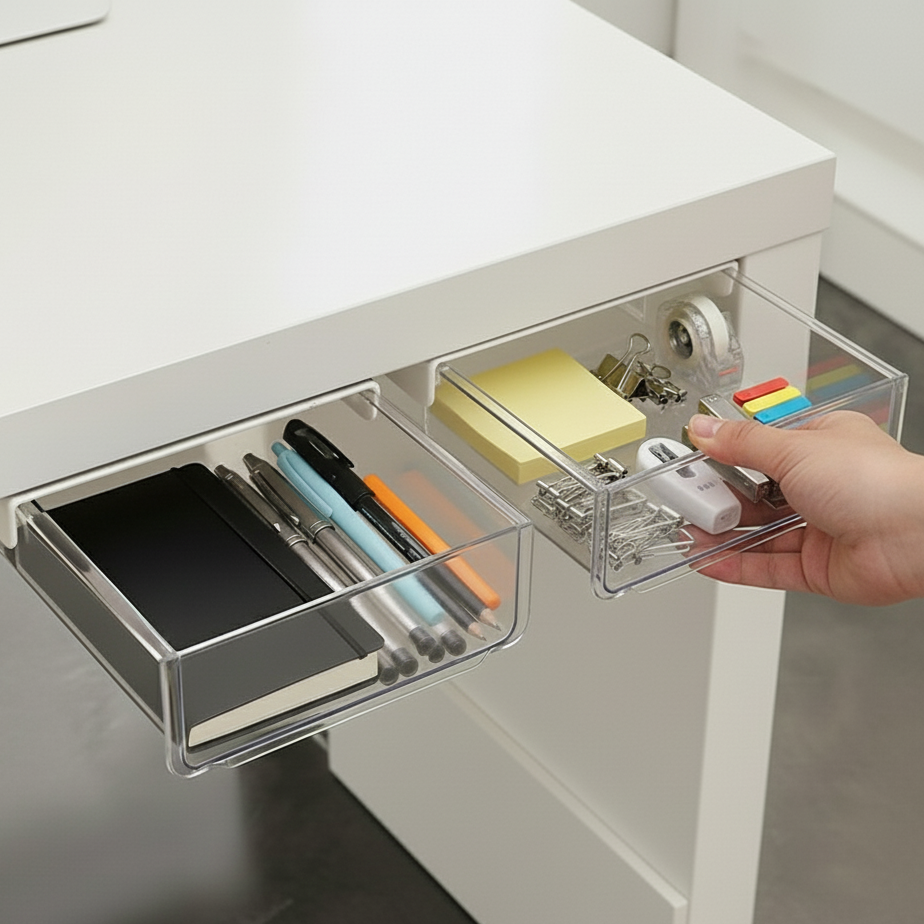 온벨 부착식 무타공 히든 서랍, 2개, 화이트 11,900원