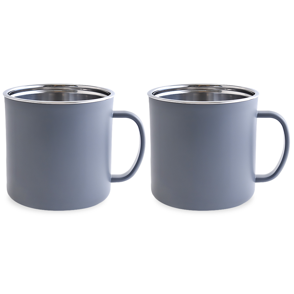 디유 2중 스텐 머그컵 300ml, 그레이, 2개 10,710원