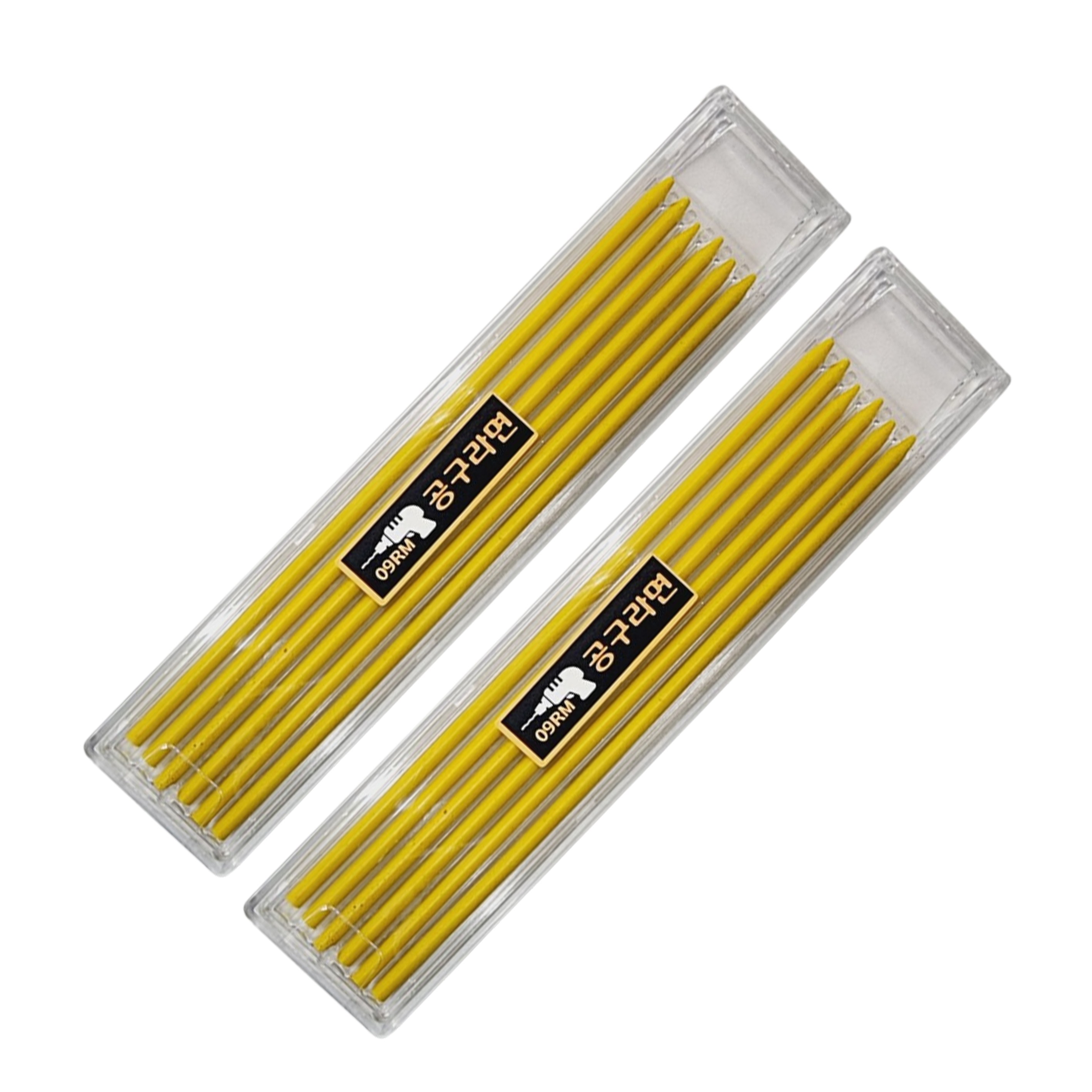 공구라면 ( 09RM ) 마킹펜심 목공펜 리필심 목공연필심 인테리어 펜슬심, 2개, 옐로우 3,600원