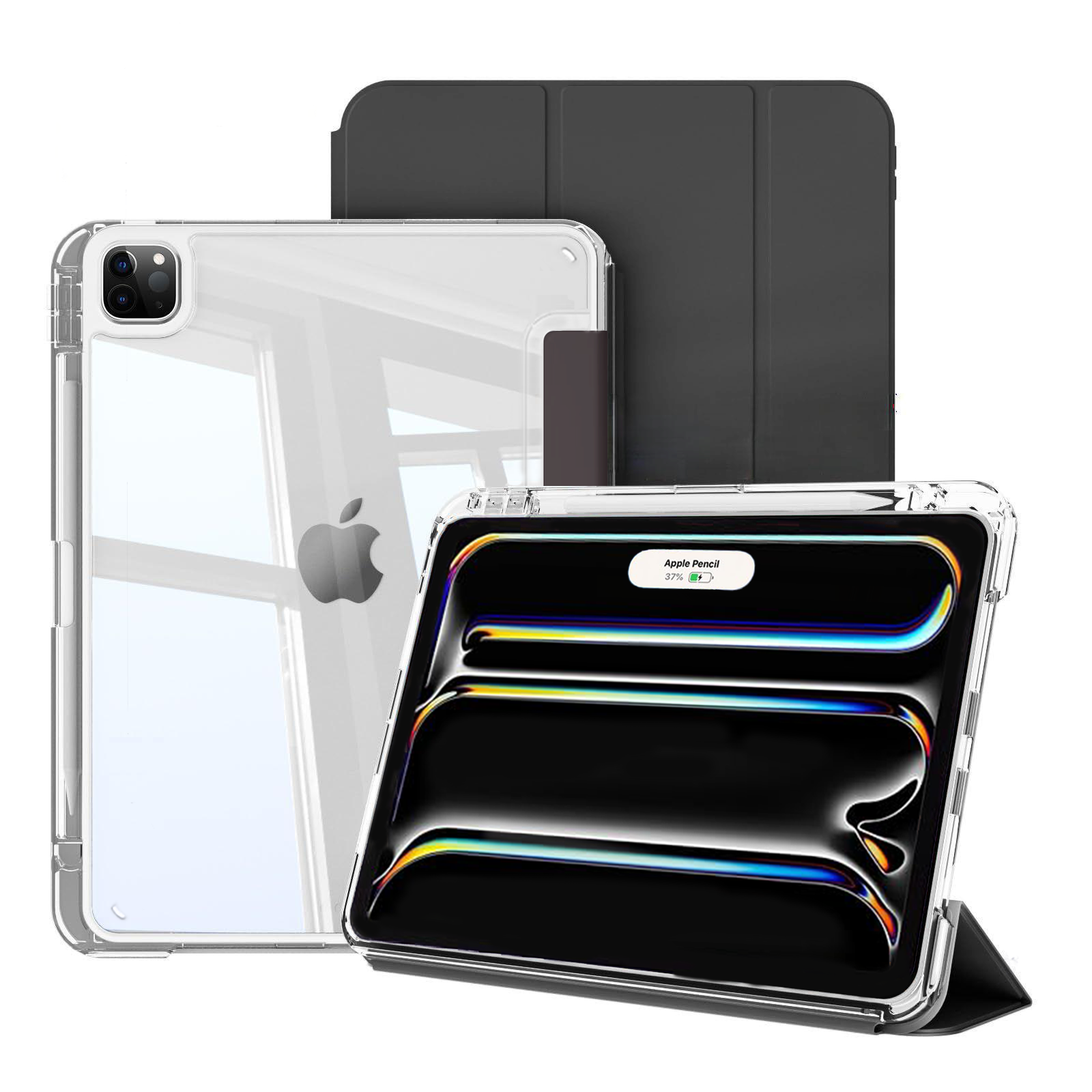 헤미션 아이패드 펜슬 수납 클리어 범퍼 스마트커버 태블릿 케이스 에어8/7/6 프로8/7/6/5/4/3세대 11/13인치 14,800원