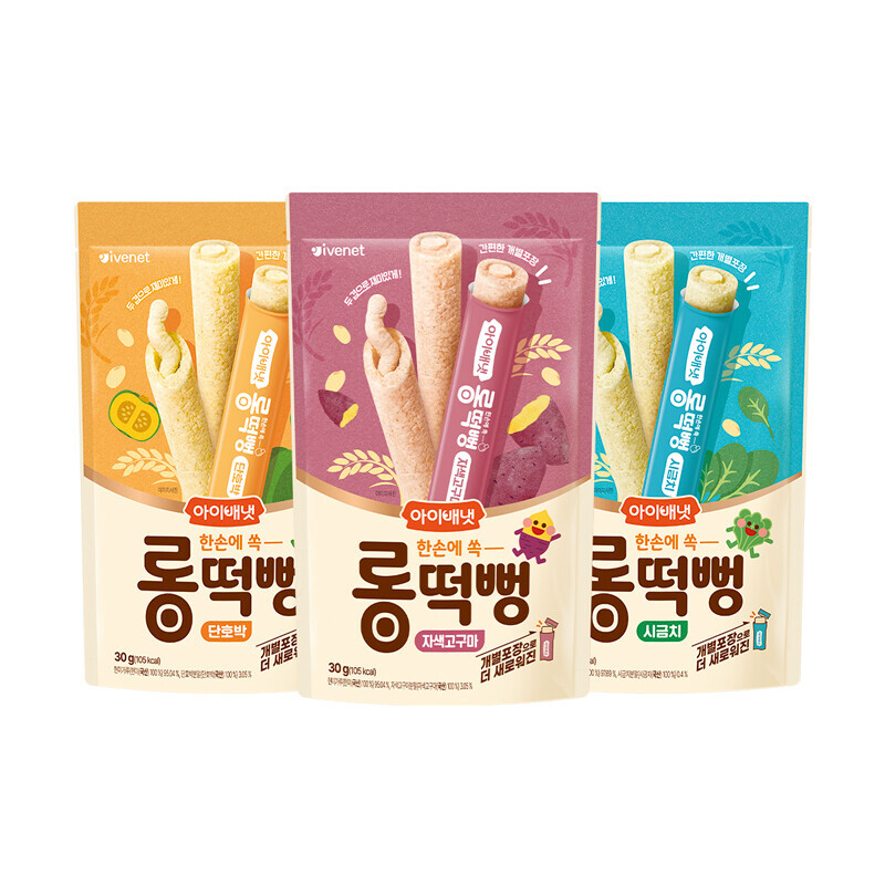 아이배냇 롱떡뻥 고구마 시금치 단호박 x 2개씩 (총 6개), 고구마+시금치+단호박, 2세트, 30g 20,160원
